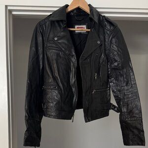 Levi's Black Moto Leather Jacket